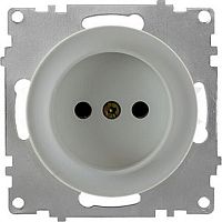 Розетка без заземления без рамки OneKeyElectro Florence 1-м. серый картинка